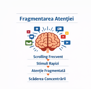 Fragmentarea atenției — infografic MedHeka